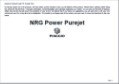 Руководство пользователя NRG Power Purejet