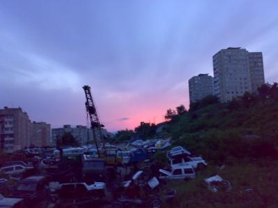 Закат в районе улицы Шошина
